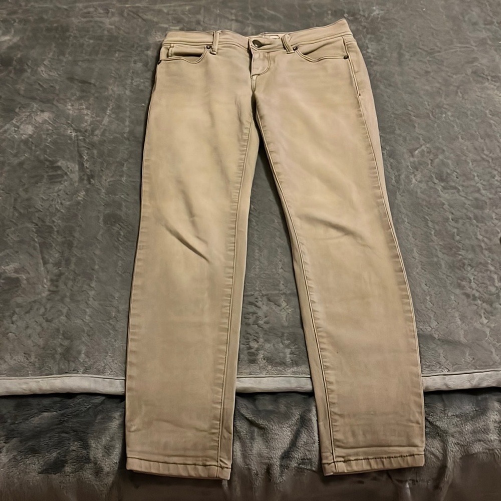 Free People EUC Straight Jeans in Khaki
